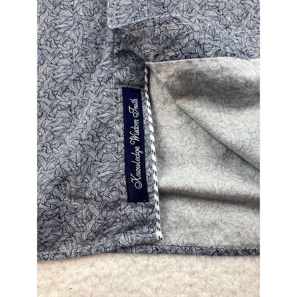 Robert Graham Shirt Size Medium‎ M Blue Pattern Short Sleeve Tailored Fit Modern - Picture 4 of 9